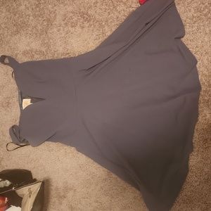 Large blue homecoming dress